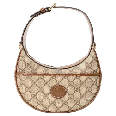 gucci borse usata mezzaluna 2010|Borsa A Mano Gucci Mezzaluna GG Supreme Marrone .